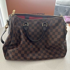 Louis Vuitton Speedy 35 Bandouliere in Damier Ebene